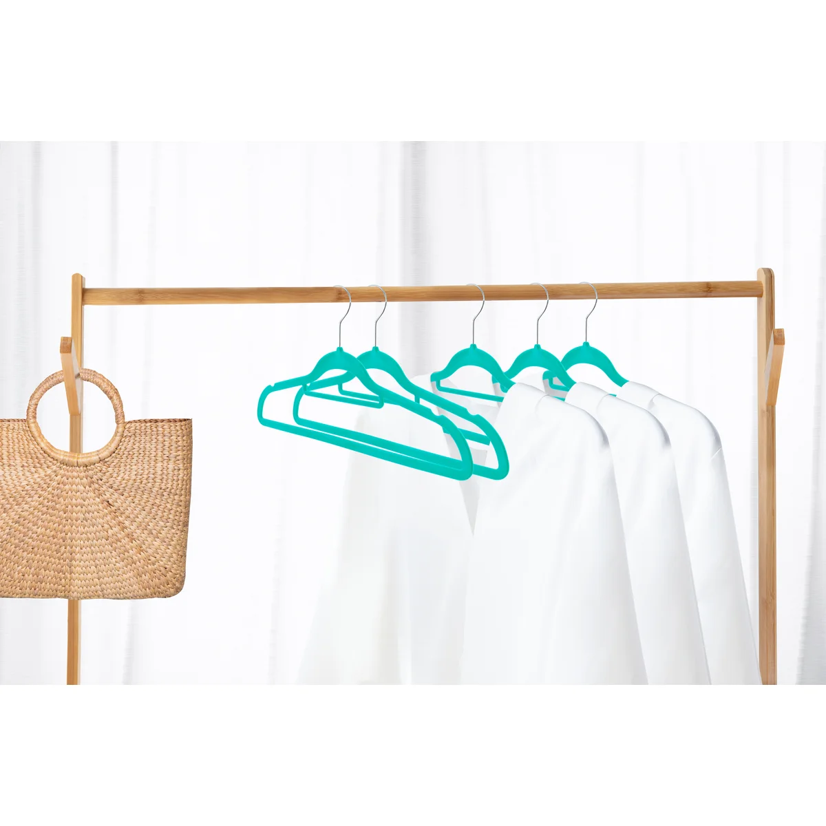 120 Pack of Premium Velvet Non-Slip Hangers with 360 Degree Rotatable Hook
