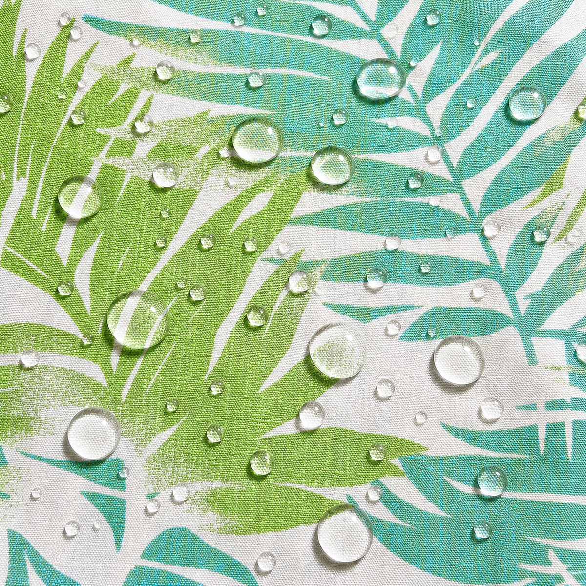 6 Pack Outdoor Pillow Covers - Aqua Tropical Palm