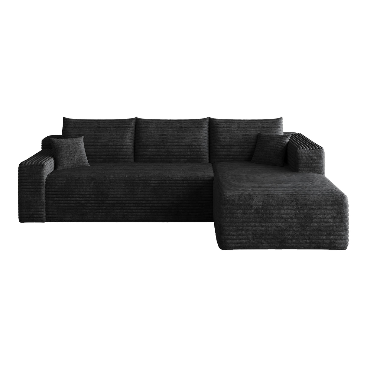 95" Cloud Sectional Sofa, Modern Minimalist Upholstered Couch