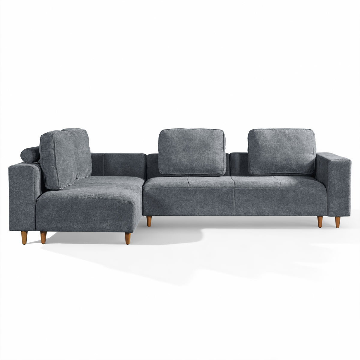2-Piece 109" L-Shape Convertible Sectional Sofa