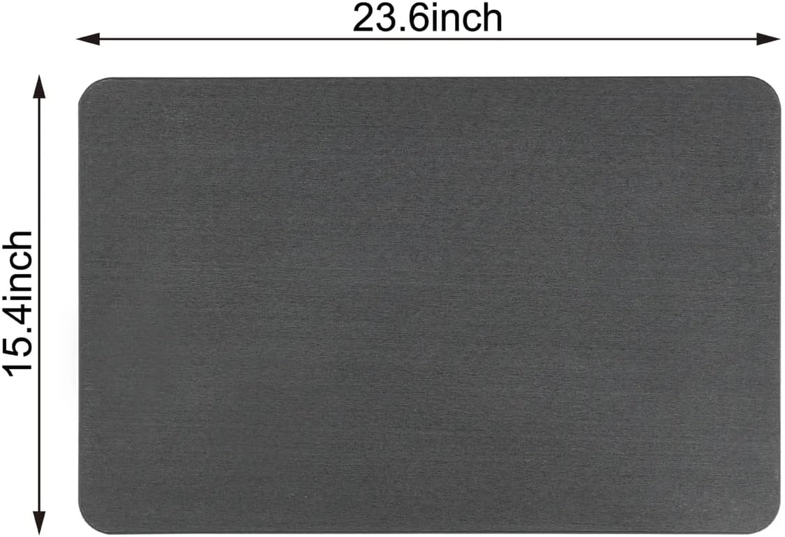 4 Colors! - 24'' x 15'' Diatomaceous Quick Drying Stone Bath Mat