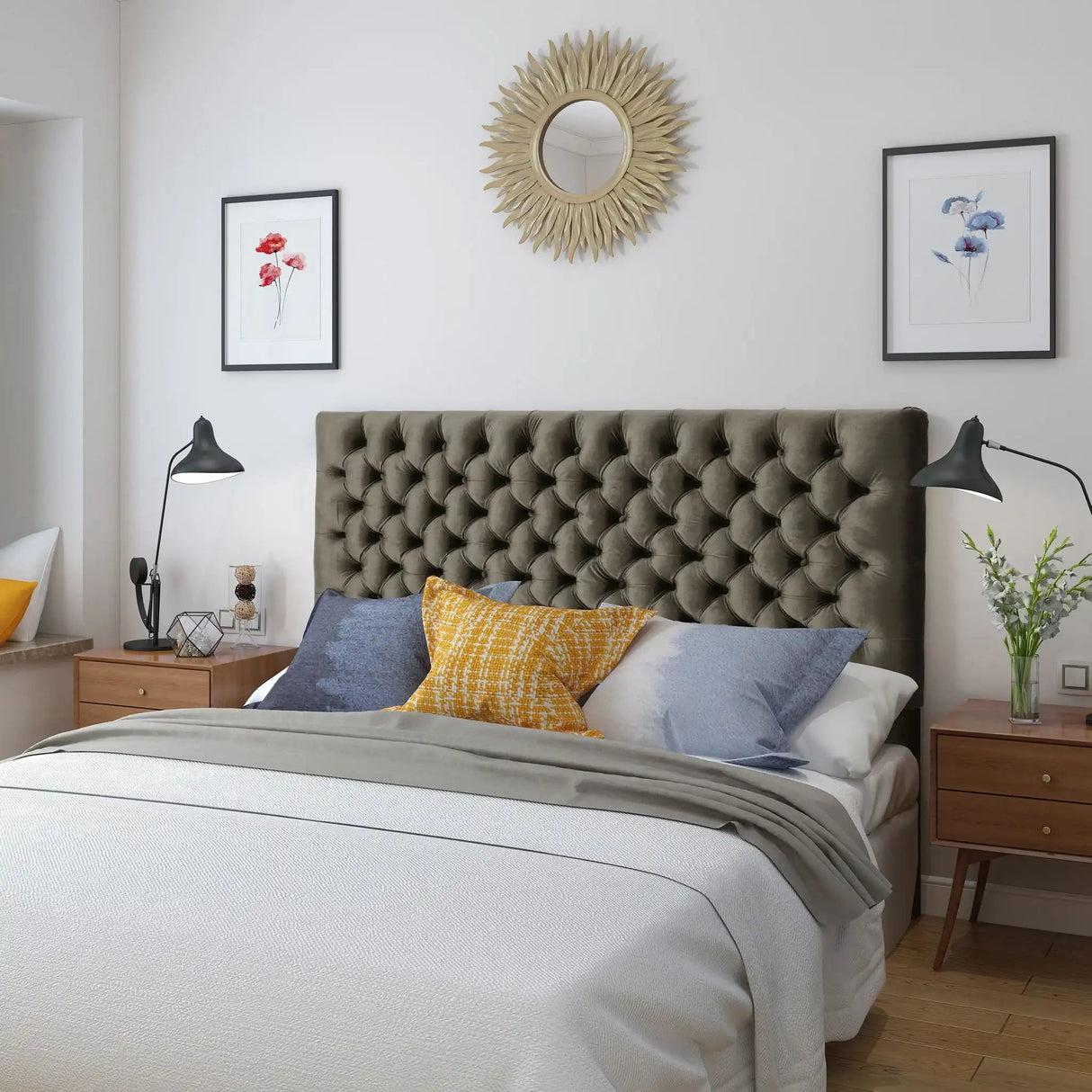 Annecy - Contemporary Upholstered Headboard - Best Buy Furniture