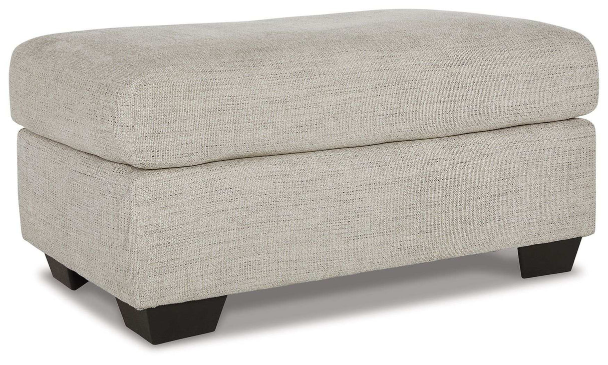 Vayda - Ottoman - Pebble - Best Buy Furniture