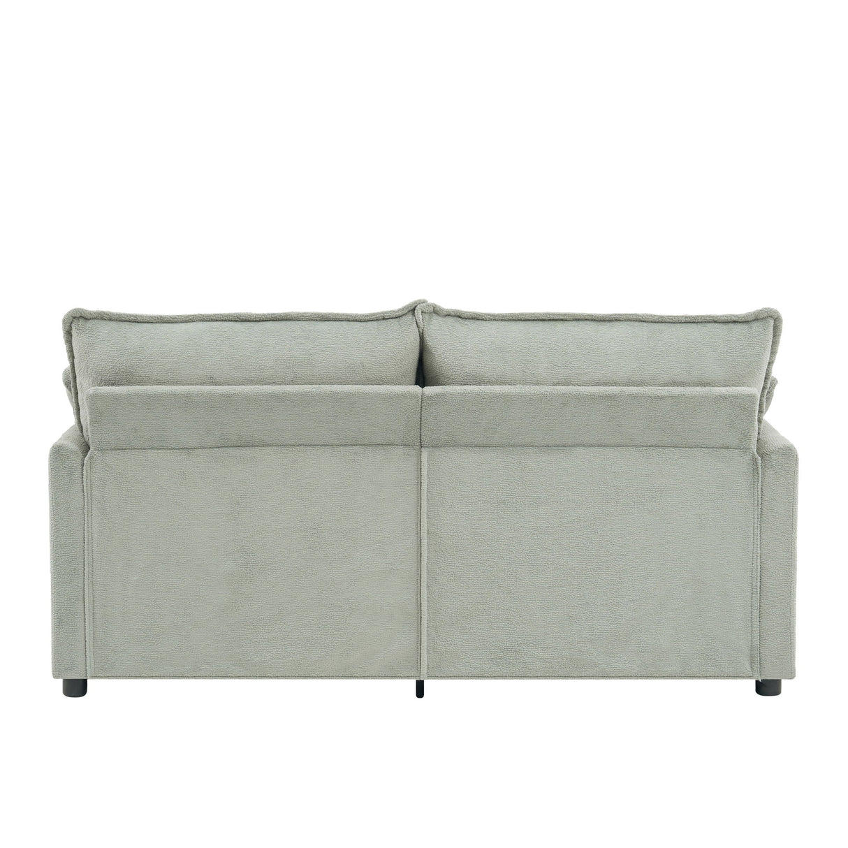 Modern Loveseat Sofa, Upholstered Couch With Side Storage Pockets