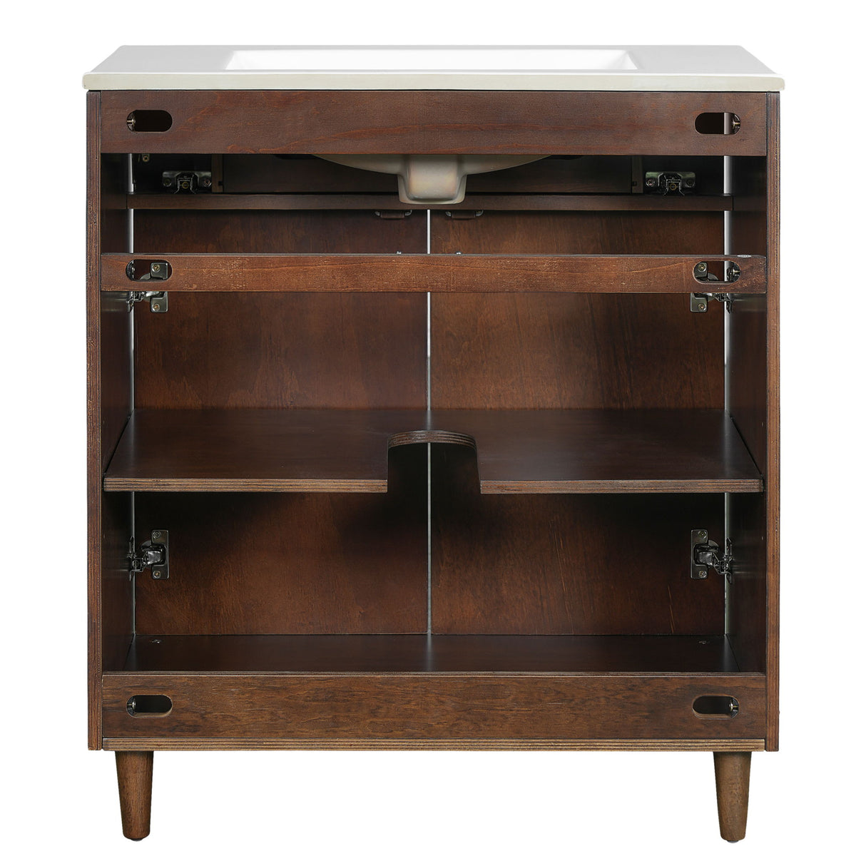 Modern Bathroom Vanity With Sink, Cabinet With Adjustable Shelf