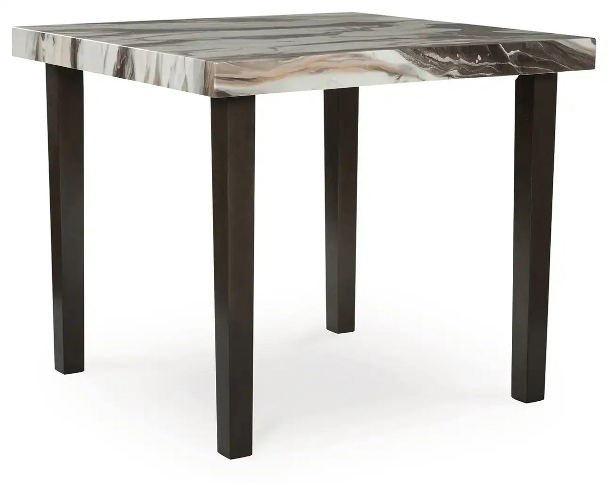 Jeshina - Square Dining Room Counter Table - Dark Brown / Beige - Best Buy Furniture