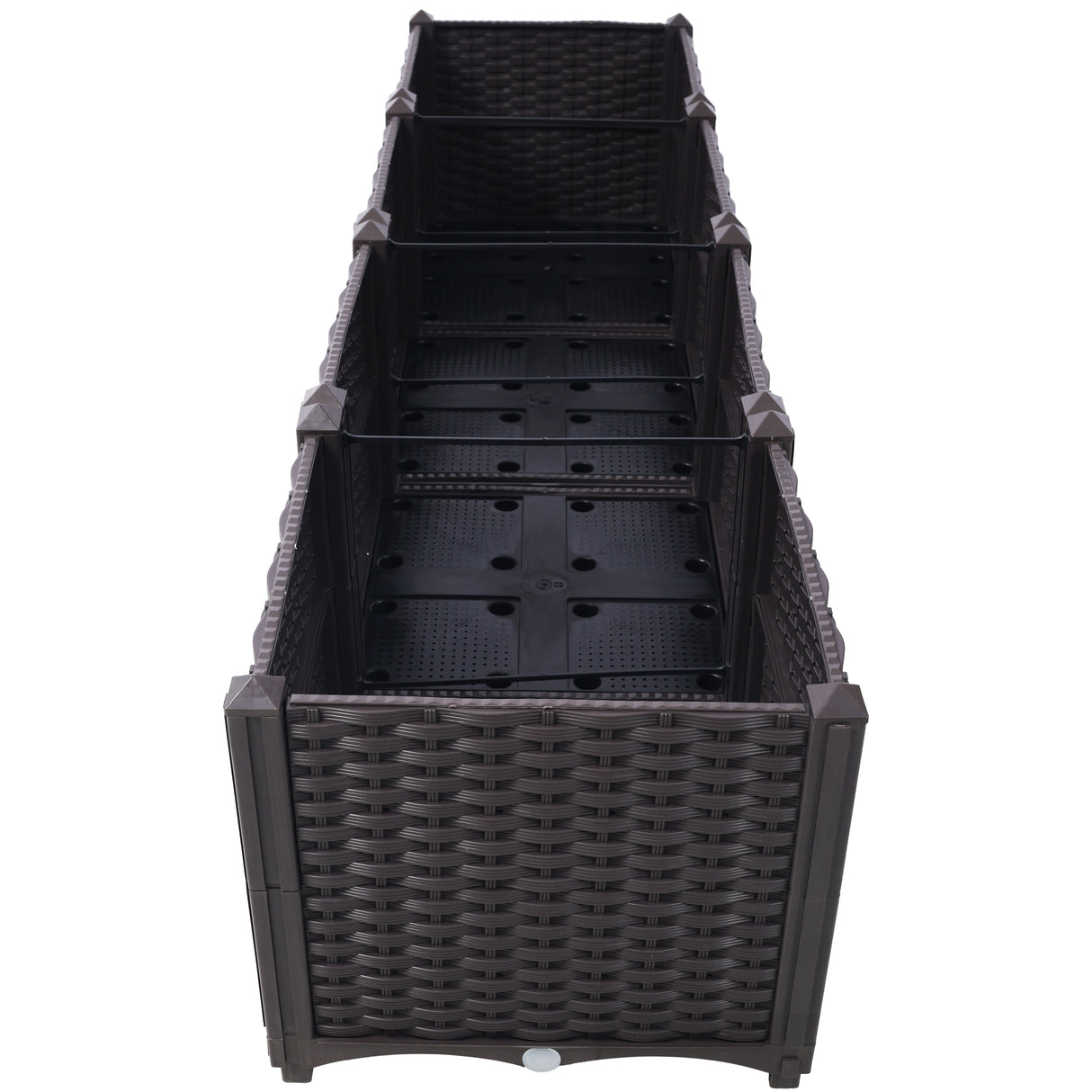 Deep Raised Garden Bed Plastic Planter Boxes