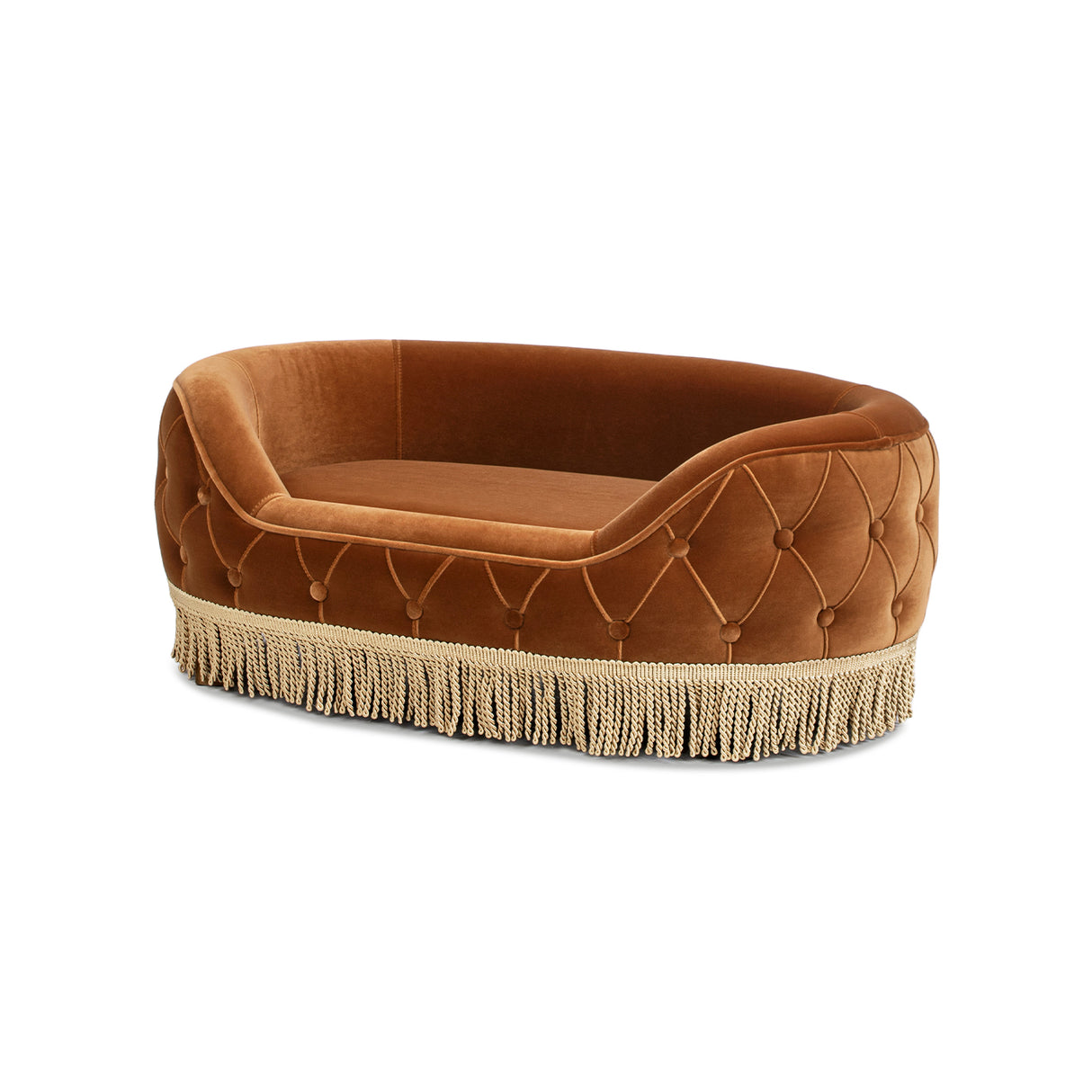 Monroe 33" Dog Sofa Bed - Medium in Burnt