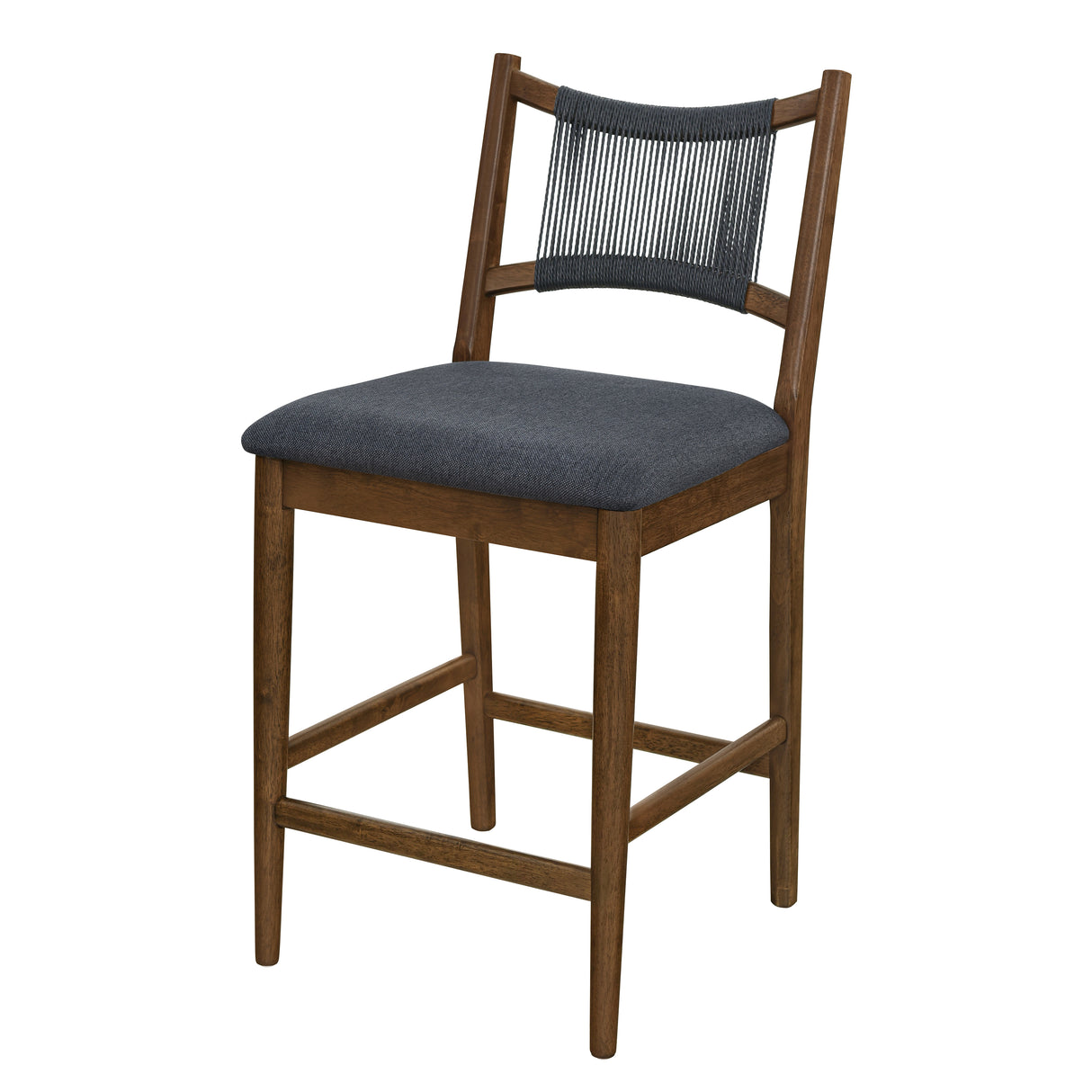 Arno Indoor Upholstered Wooden Counter Stool