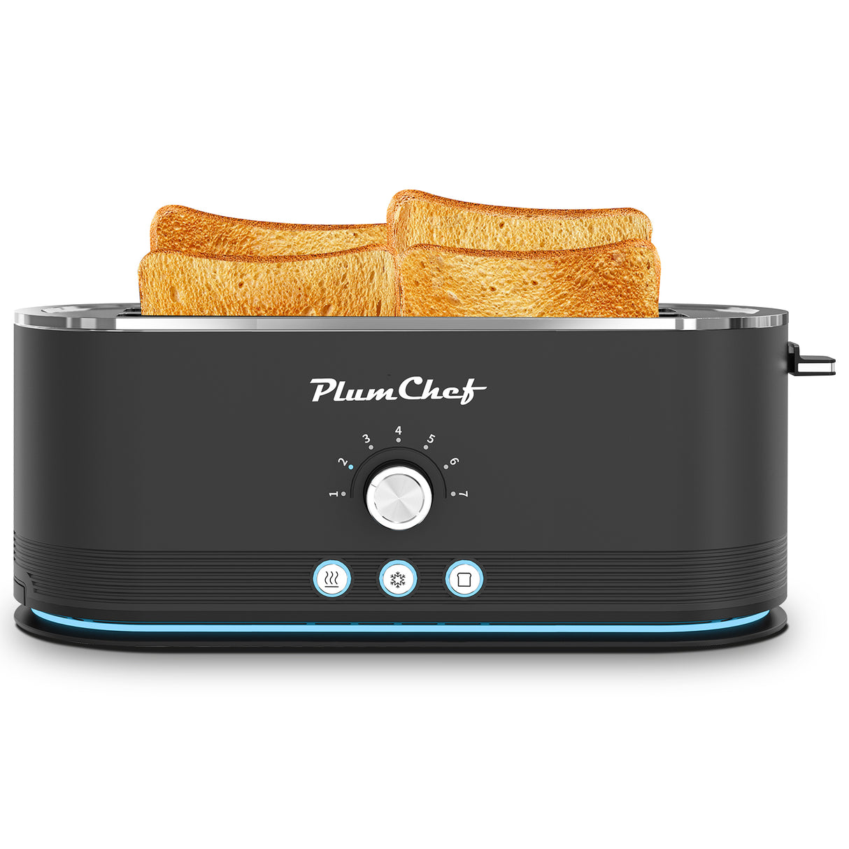 4-Slice Stainless Steel Toaster with 7 Browning Settings