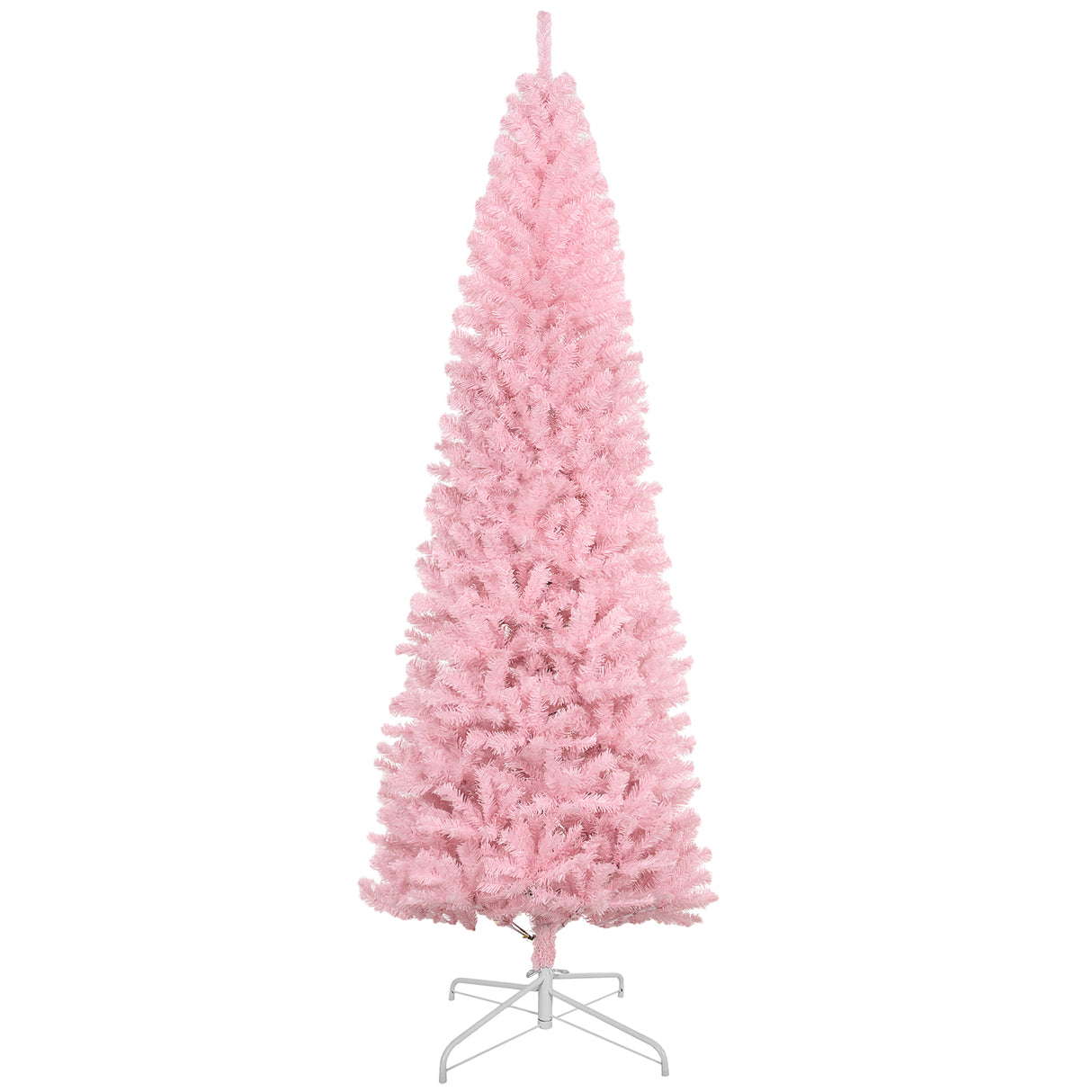 HOMCOM 8' Tall Unlit Slim Douglas Fir Artificial Christmas Tree