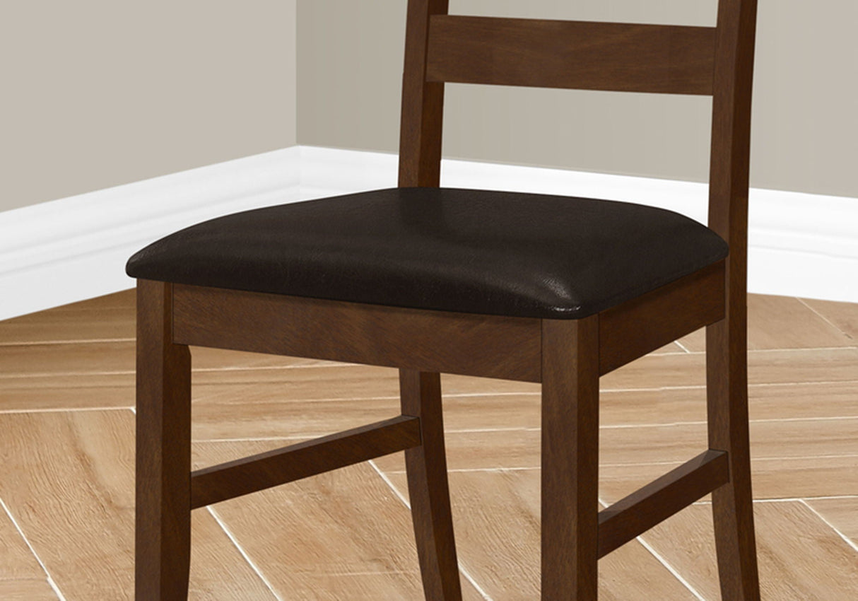 Dining Chair, Dining Room, Side, Upholstered, Transitional (Set of 2) - Brown - Best Buy Furniture