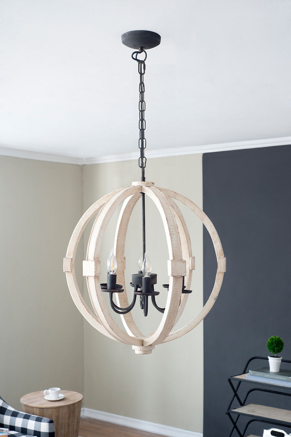 Chandelier Hanging Light Fixture With Adjustable Chain for Kitchen