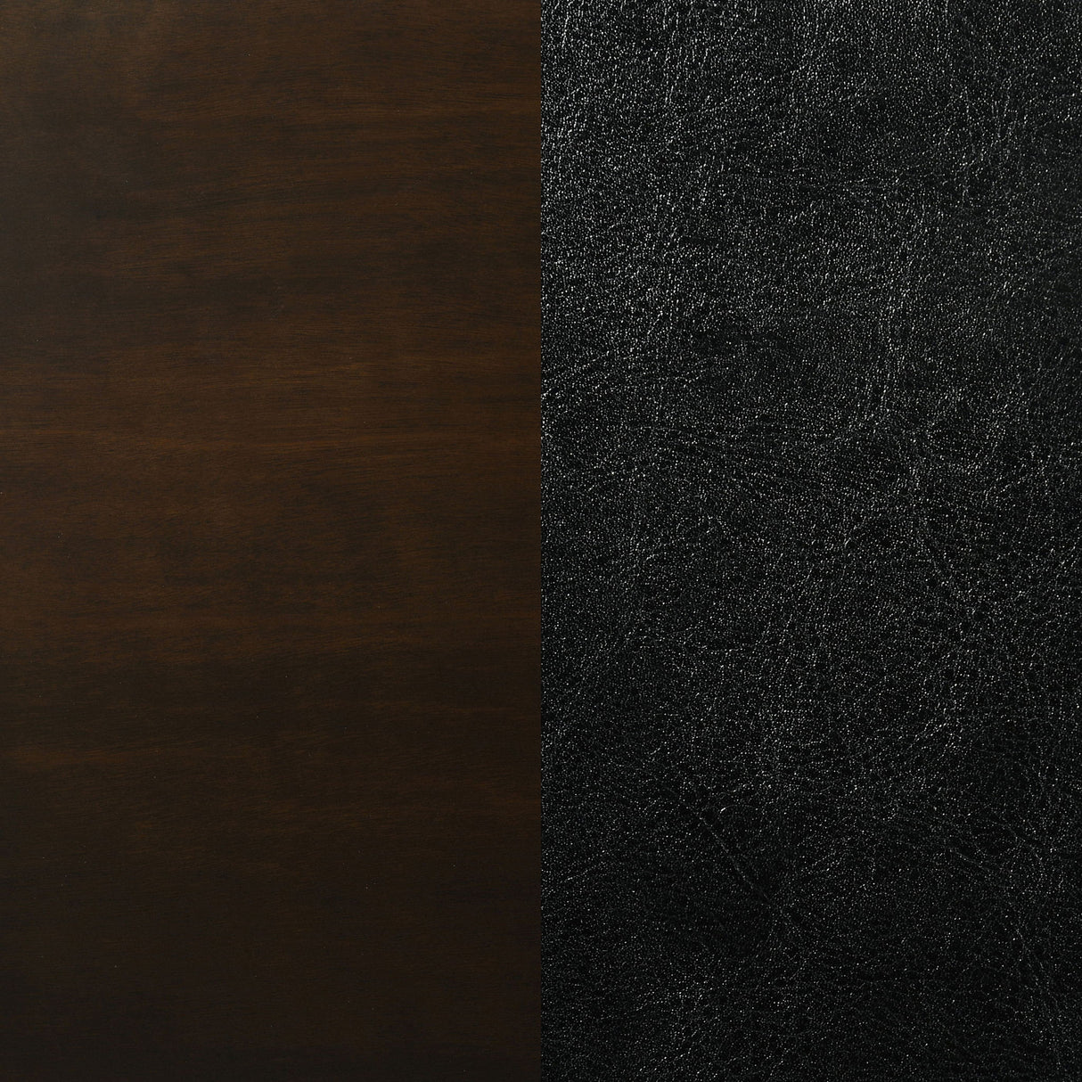 Upholstered Counter Height Stools (Set of 2) - Black / Espresso