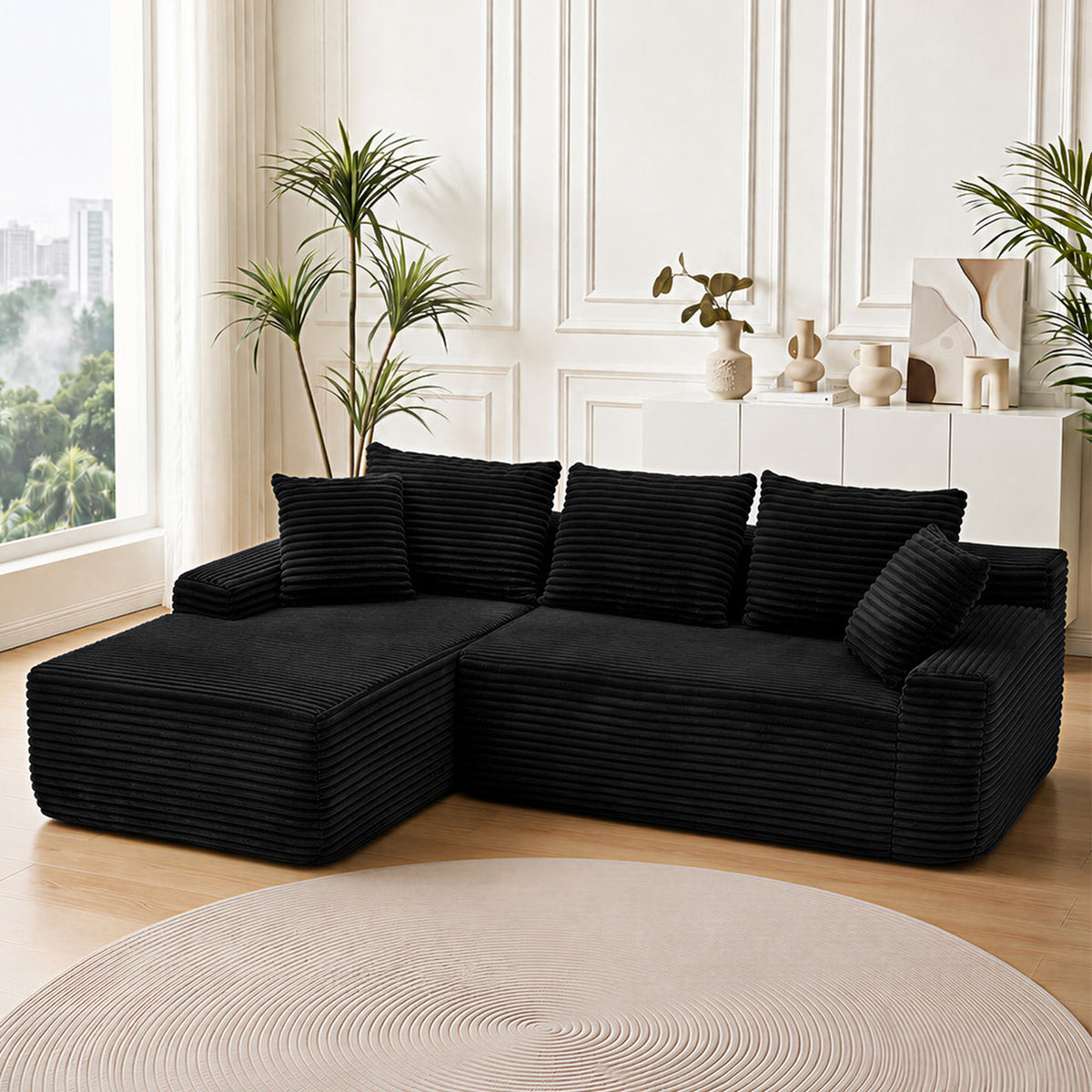 95" Sectional Couches for Living Room Cloud Couch Sofa