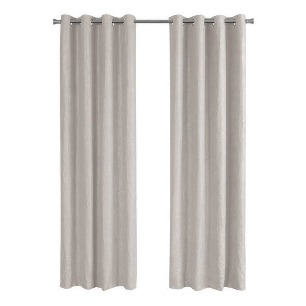 2 Pieces Set, Curtain Panel, Room Darkening, Grommet, Contemporary & Modern - Best Buy Furniture