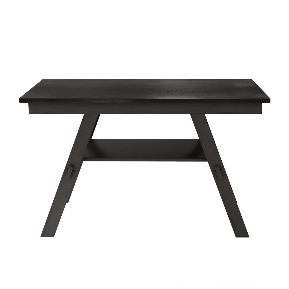 TOPMAX 6-Piece Wood Counter Height Dining Table Set with Storage Shelf