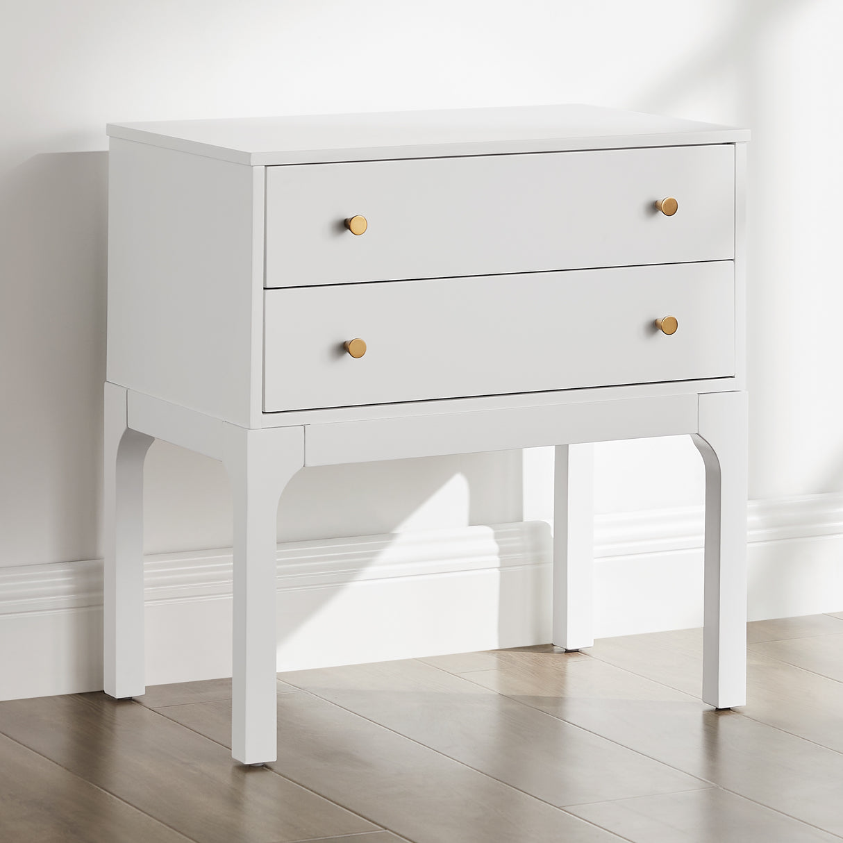 Alonso 2-Drawer Modern Nightstand