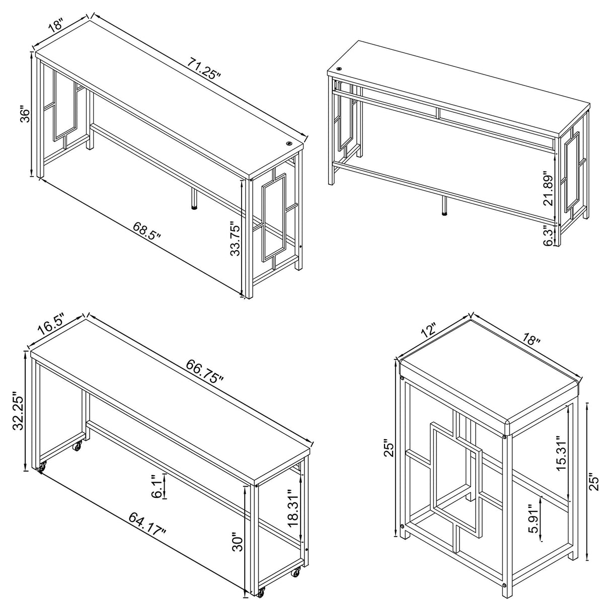 Laguna - Counter Height Dining Set
