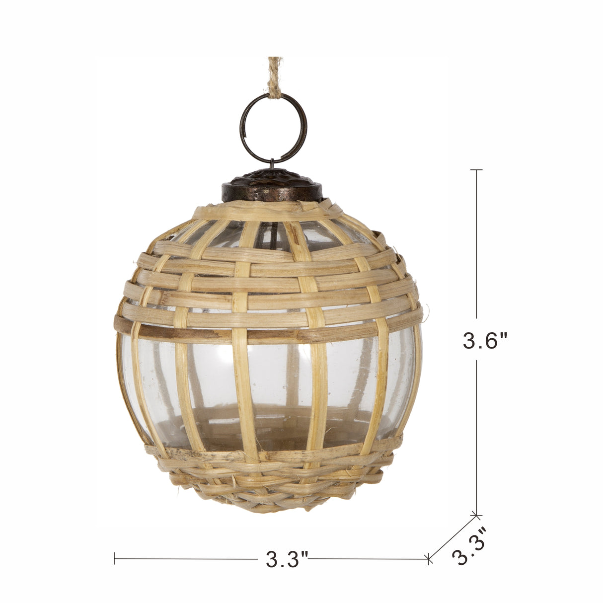 D3.3" X-Mas Hanging Ornament Set of 3
