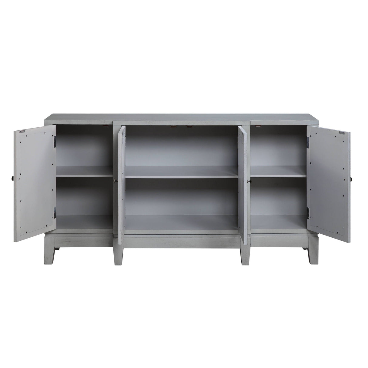 Magdi - Console Cabinet - Antique Gray - Best Buy Furniture