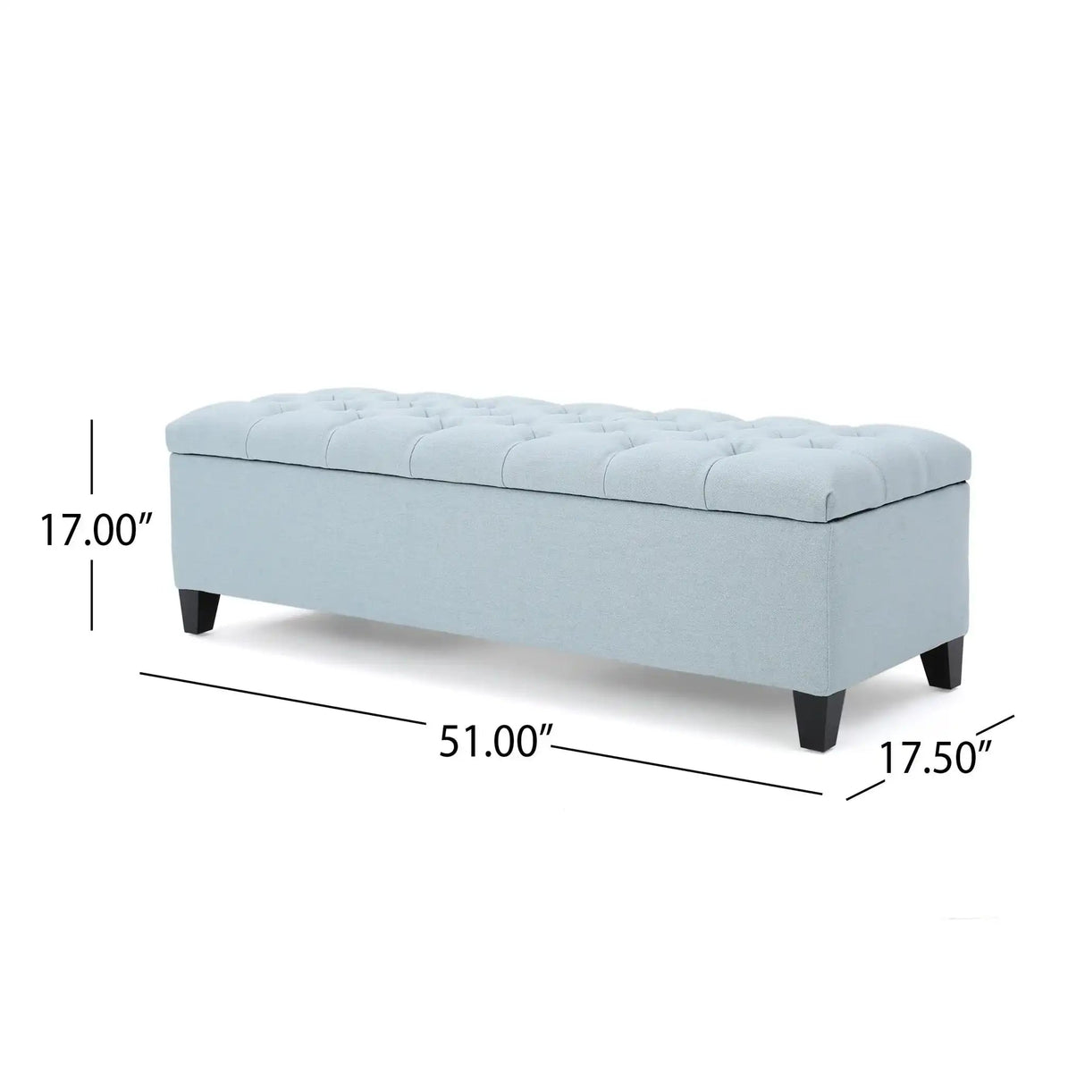 Glouster - Contemporary Storage Ottoman With Button Tufted Design - Best Buy Furniture