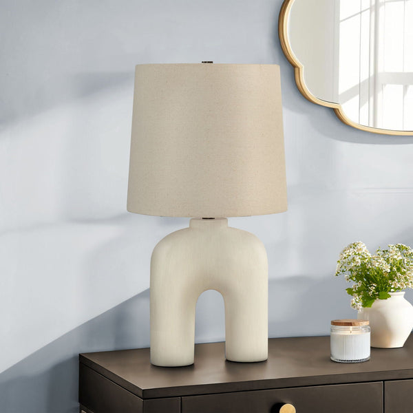 Lighting, Table Lamp, Resin, Modern - Cream - Best Buy Furniture
