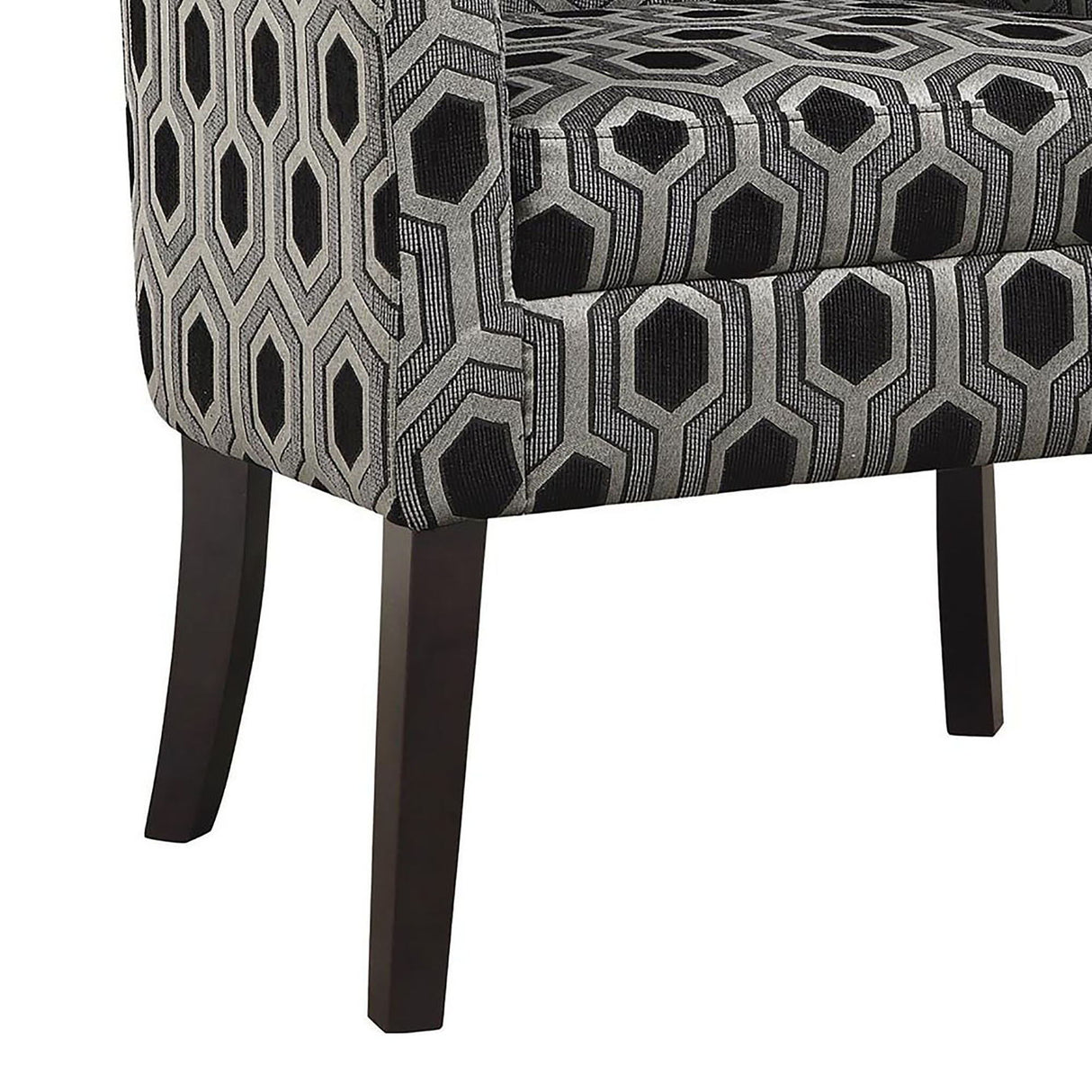 Barrel Back Accent Chair - Gray
