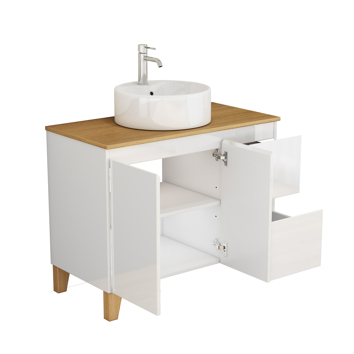 36-Inch Modern Bathroom Vanity with Sink Combo