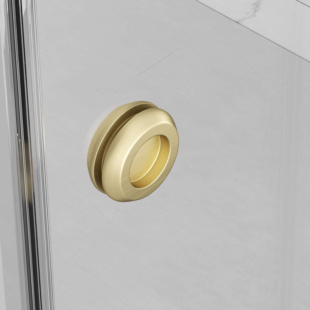 Frameless Shower Door with Double Sliding Design