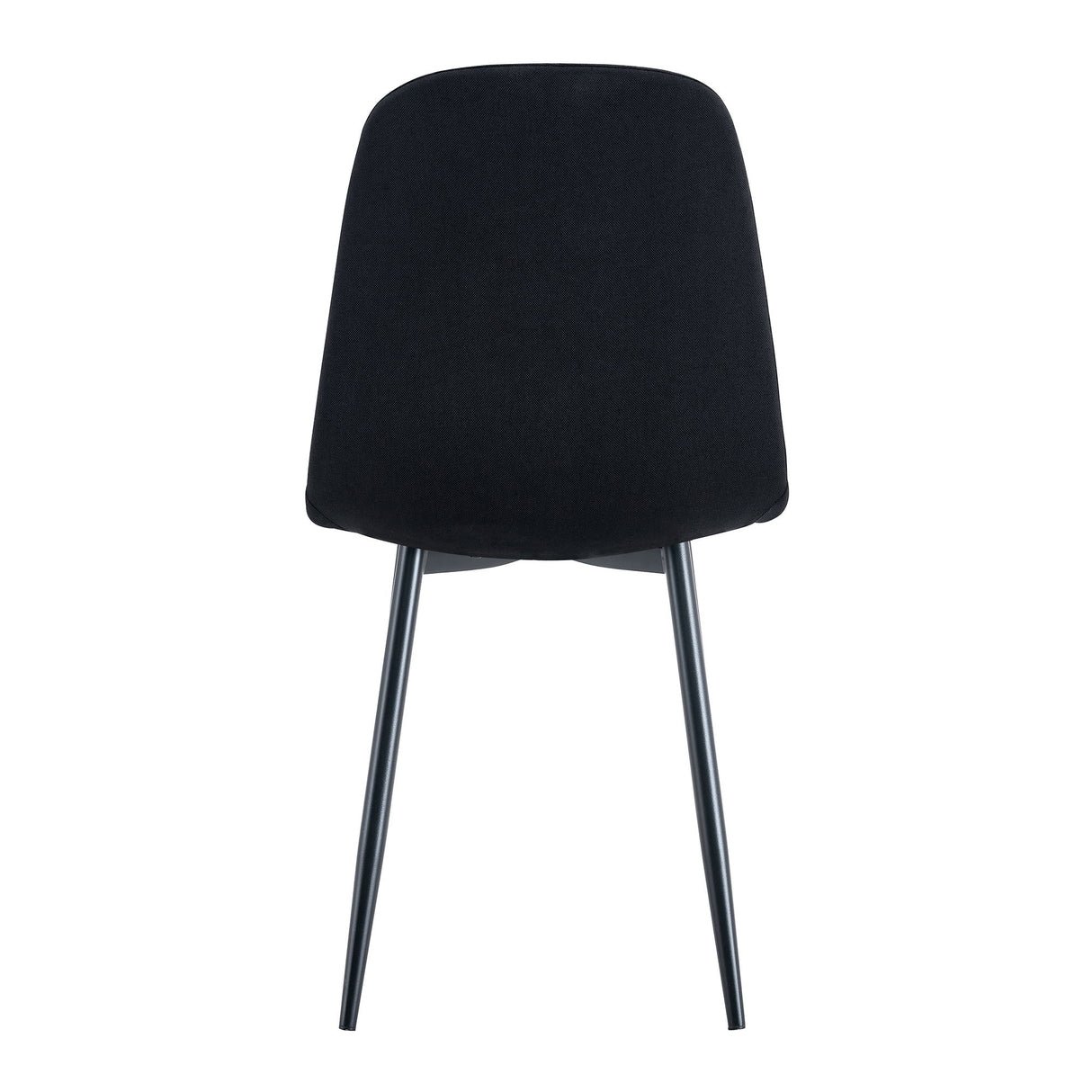 Modern Medieval Style Cushioned Side Chairs Set With Metal Legs For Kitchens