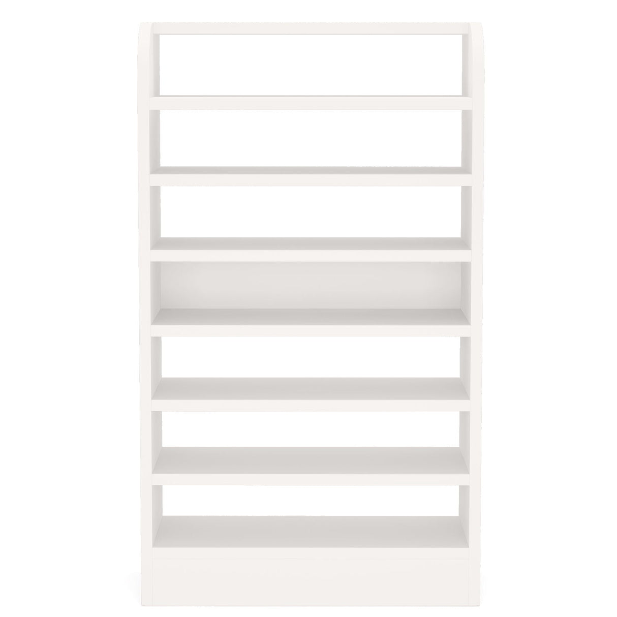 8 Tier Tall Shoe Rack, Wooden Shoe Storage Cabinet, Entryway Organizer - White