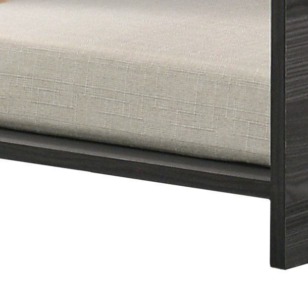 Esme - Wide Comfy Pet Bed With Cushion And Side Storage Compartment - Ash Gray