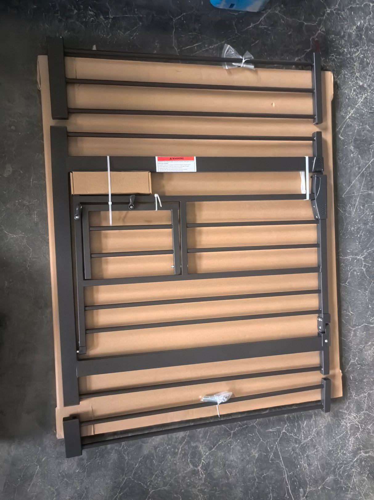 Baby Gate with Cat Door, 29.5-44.1" Metal Pet Door