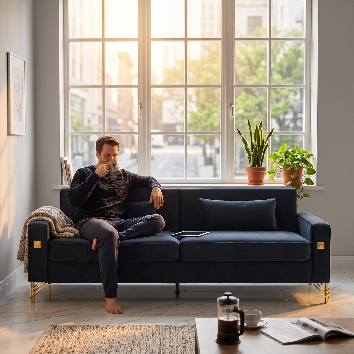 Luxury Velvet Sofa
