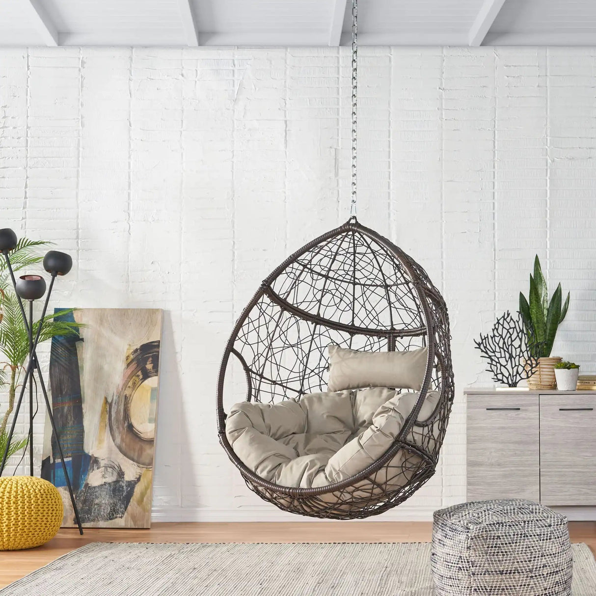 Teardrop - Hanging Chair With 8Ft Chain - Best Buy Furniture