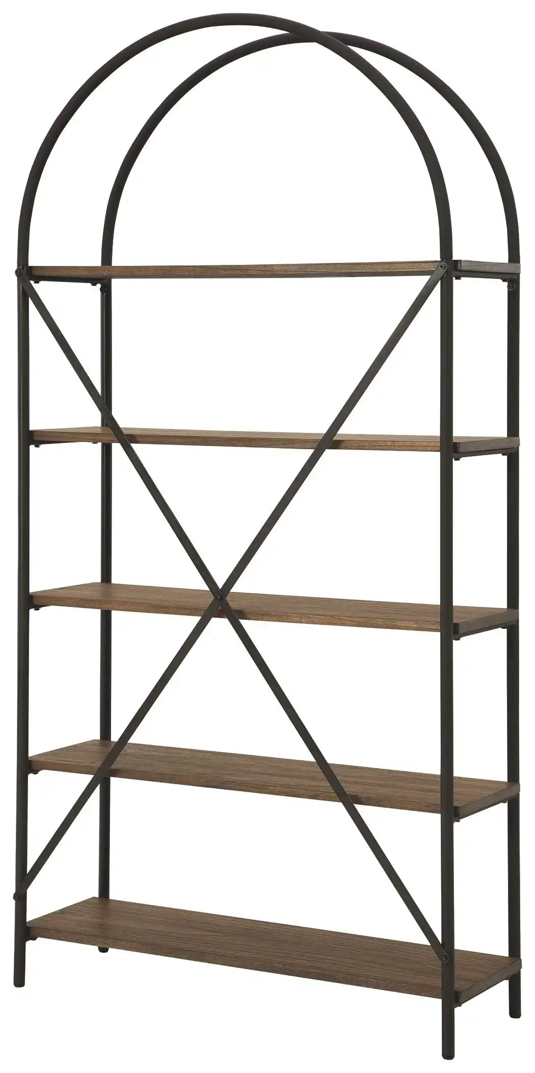 Galtbury - Bookcase - Brown / Black - Best Buy Furniture