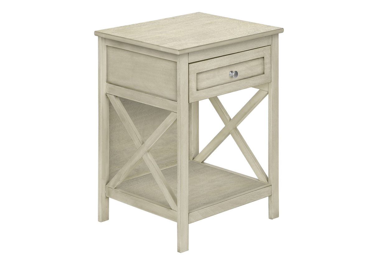 Accent End Table, 2 Tier, Storage Drawer, Transitional Style - Best Buy Furniture