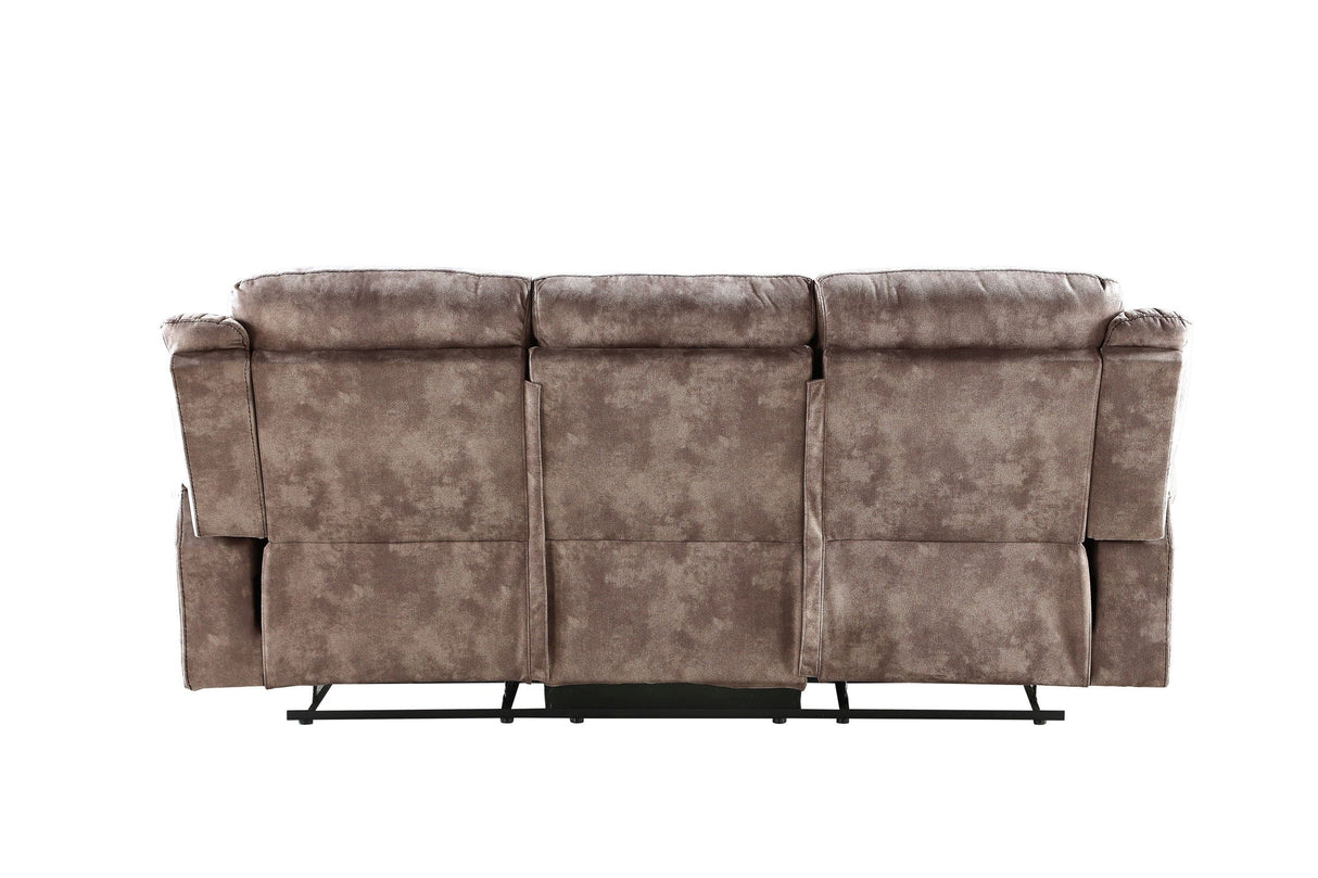 Zubaida Two Tone Recliner Sofa with USB Port and Drop Down Table