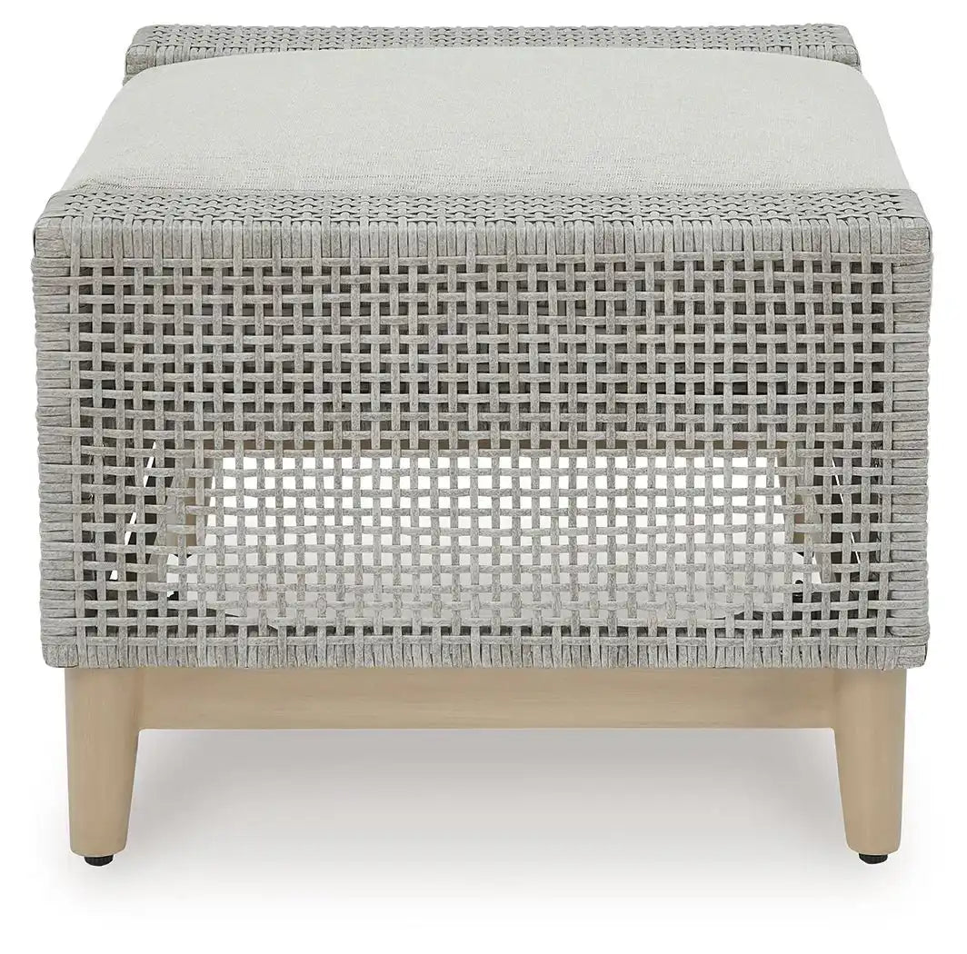Seton Creek - Ottoman With Cushion - Gray - Best Buy Furniture