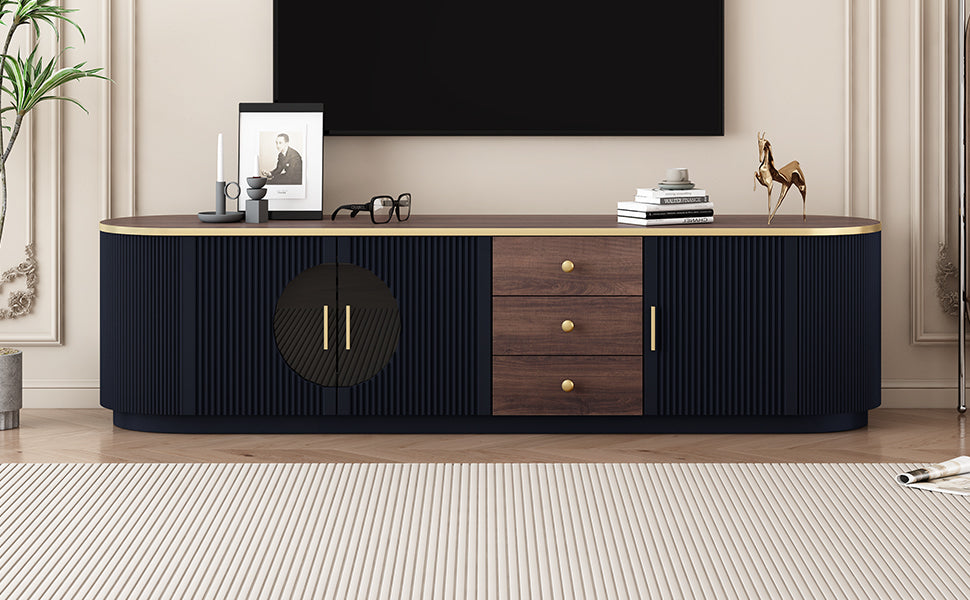 Vibe Haus 70.8'' Modern Minimalist TV Stand for TVs up to 80 Inches