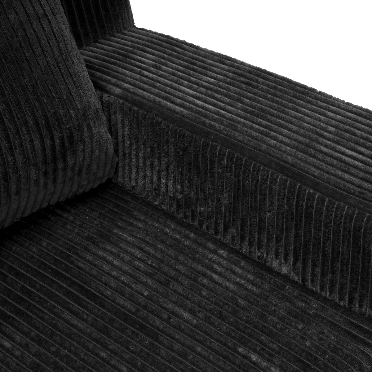 Corduroy Modular L Shaped Sectional Sofa