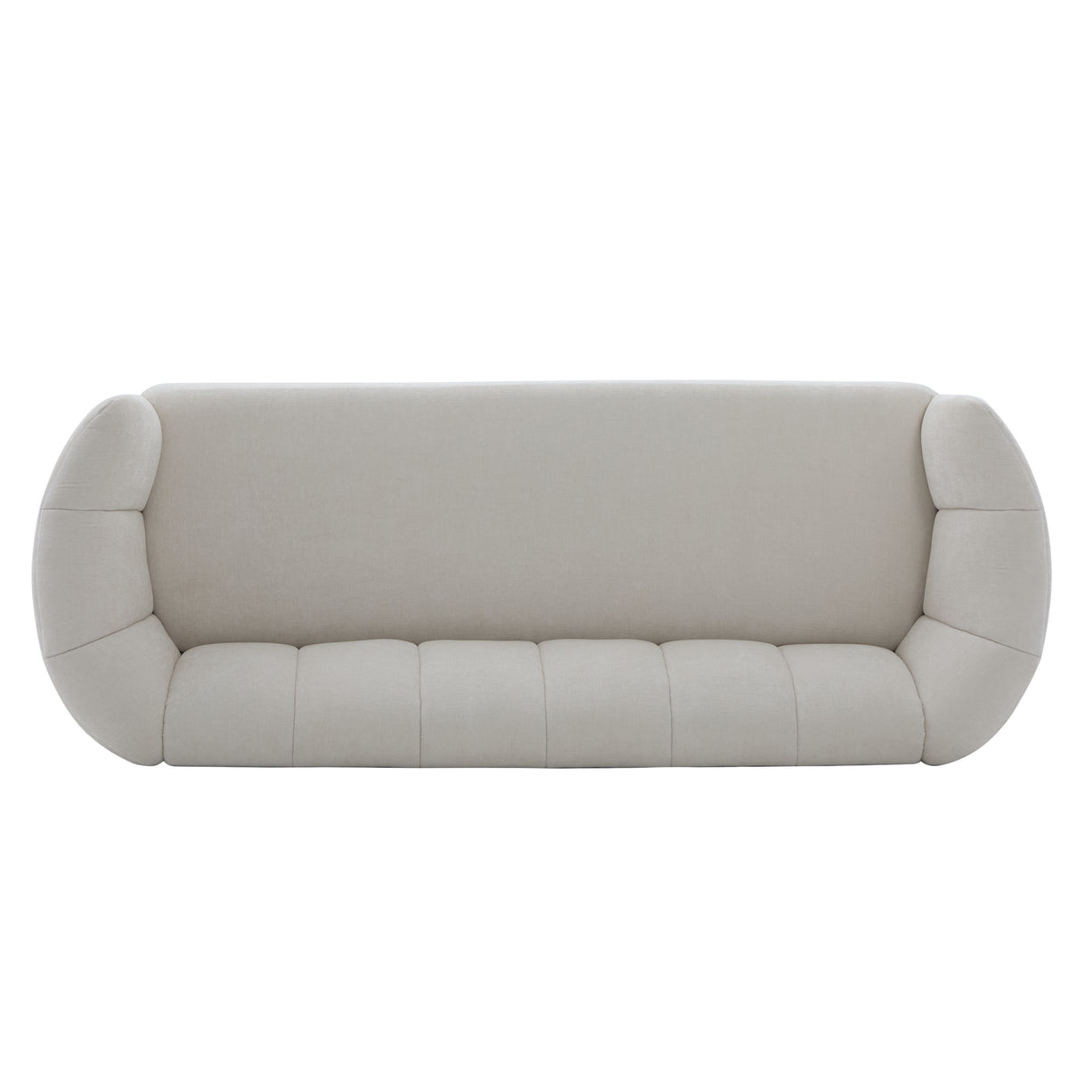 Mirelle 80 In. Modern Curved Chenille Sofa Couch