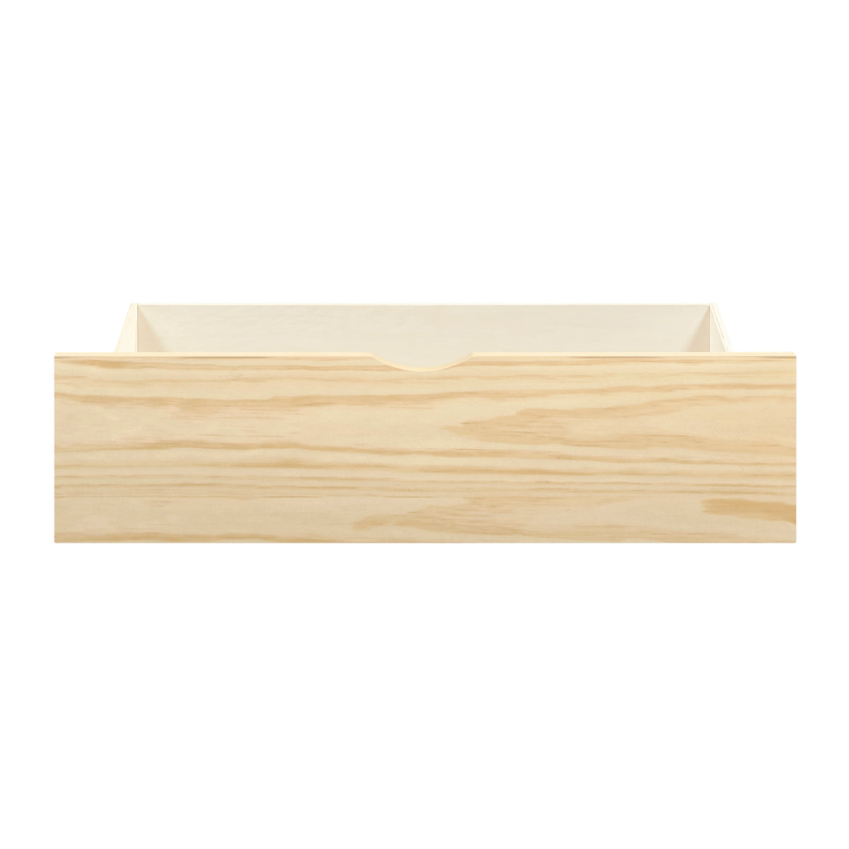 Natural Pine Finish 2pcs Storage Boxes with Caster Wheels