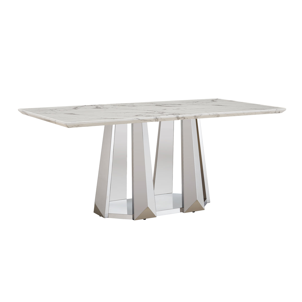 Marble Dining Table for 6 People