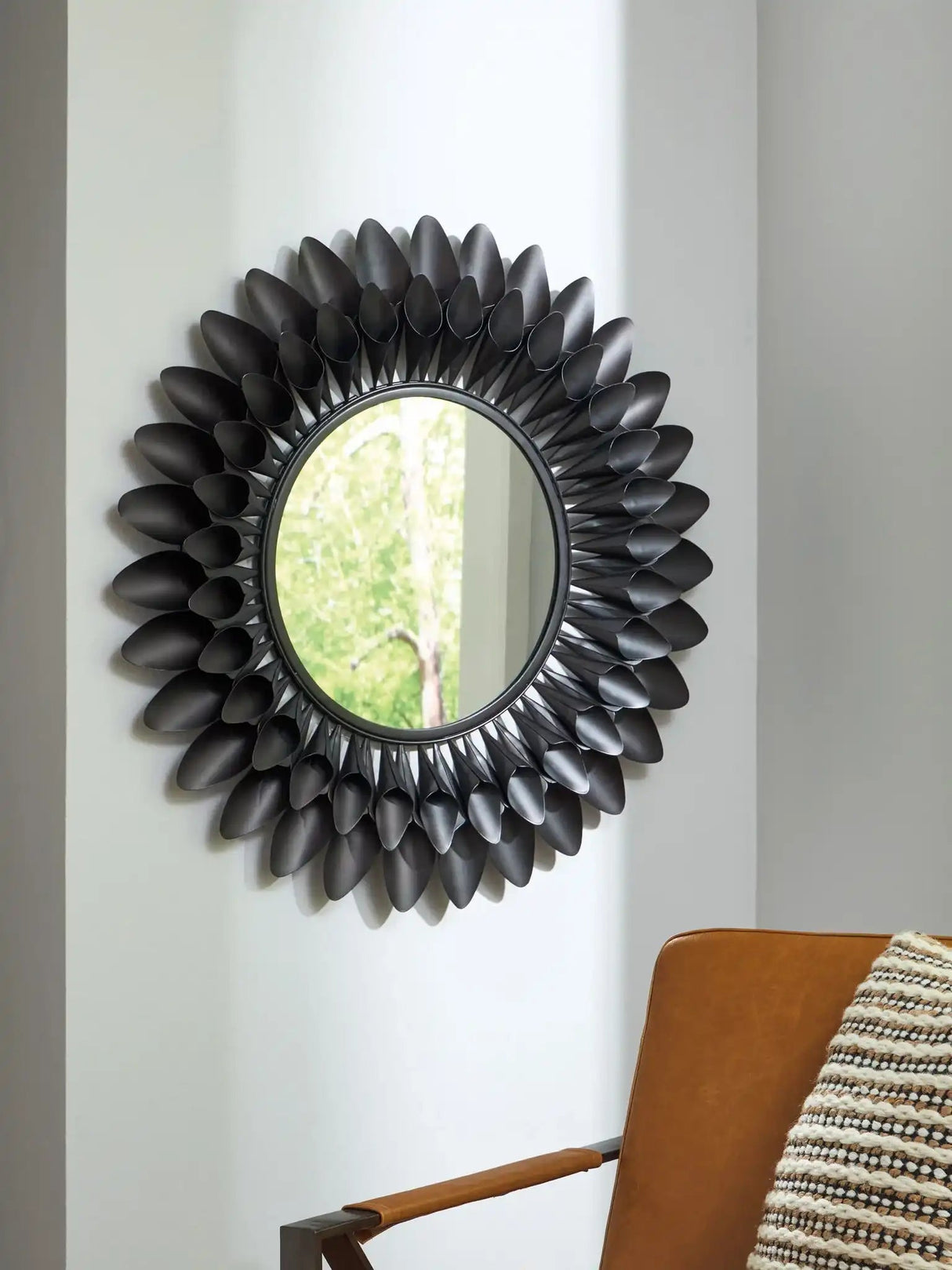 Ryenmour - Accent Mirror - Oil Rubbed Bronze Finish - Best Buy Furniture