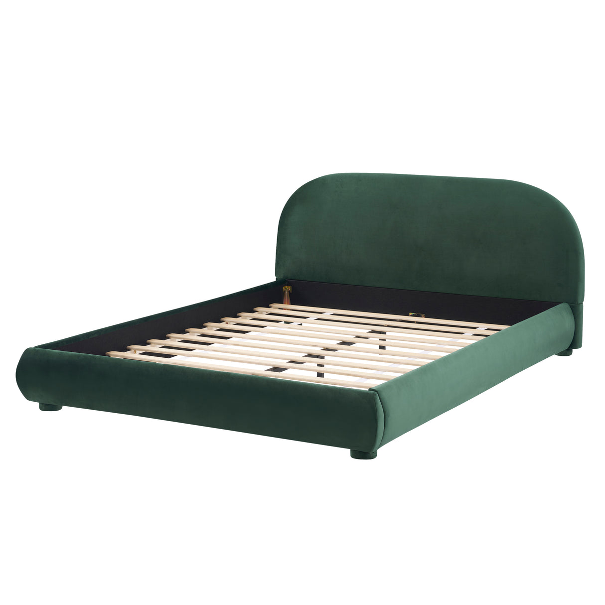 Dark Green Velvet Bed Frame