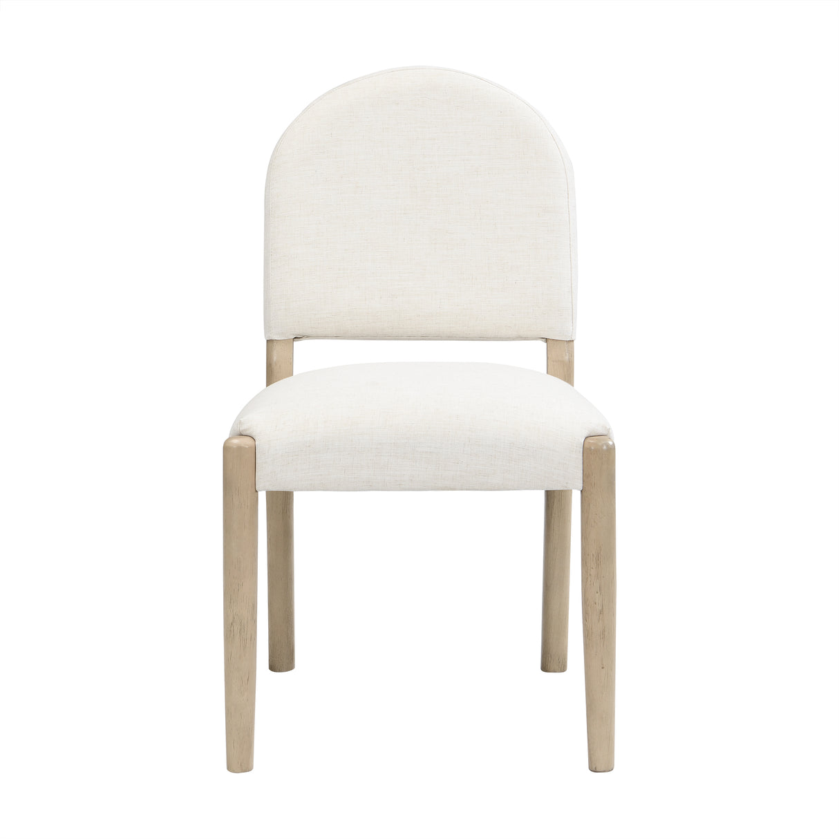 Dining Chairs with Back Mid Century Fabric Upholstered Armless Set of 2