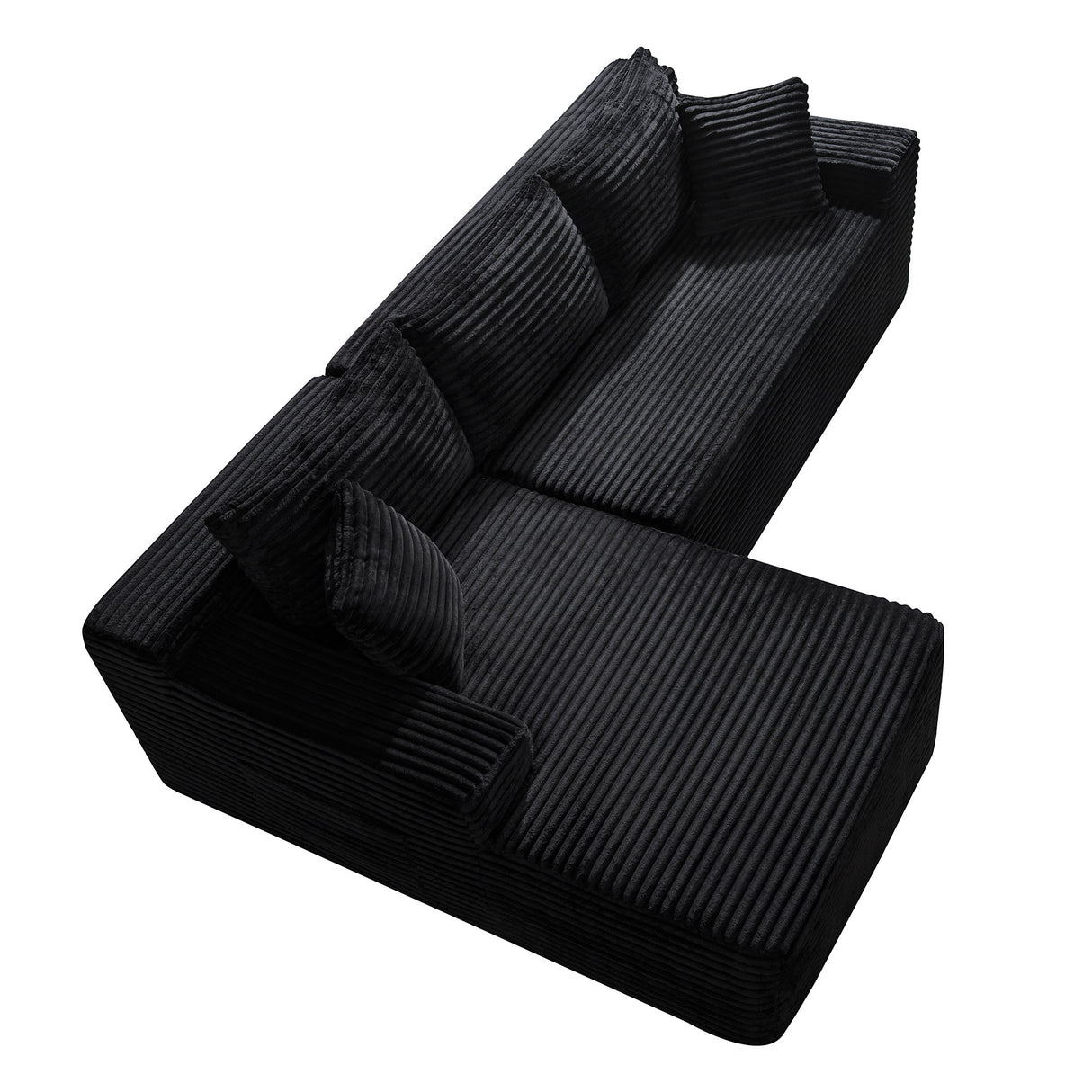94.5" Cloud Modular Sectional Sofa Couch with L-Shape Chaise
