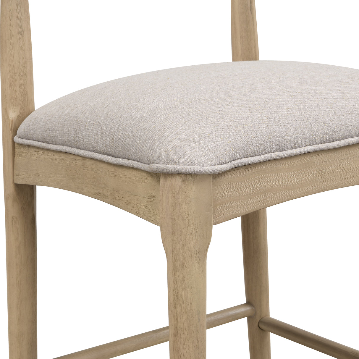 Counter Stool in Pebble Fabric (Set of 2)